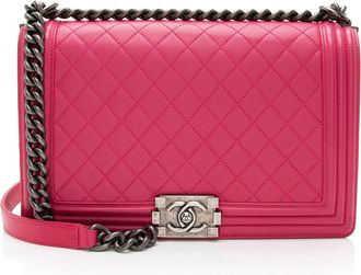 Chanel Lambskin New Medium Boy Bag