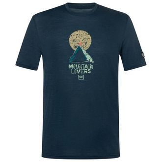 super.natural No Map Tee Merinoshirt f&uuml;r Herren | blau
