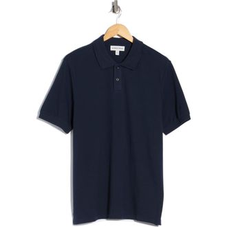 Nordstrom Cotton Blend Piqu&eacute; Knit Polo in Navy Sapphire at Nordstrom Rack, Size Xx-Large