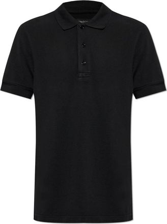 Tom Ford Polo met Logo - Heren - Polos - Zwart - L - Katoen - Tops