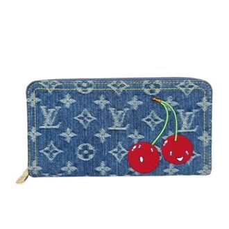 Louis Vuitton Portafoglio in denim Pre-owned - - Pre-owned - Donna - Blu - ONE SIZE
