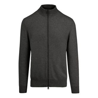 Bomboogie Cardigan in lana a collo alto - - Knitwear - Uomo - Grigio - M