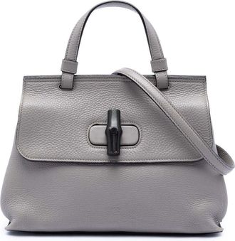 Gucci Pre-owned Gucci Small Leather Bamboo Daily Satchel Ladies XCFZVRIUR0BRYOUX