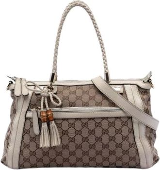 Gucci Pre-owned Handbags, female, Brown, Size: ONE SIZE Pre-owned Bella Satchel