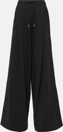 Dries Van Noten Cotton jersey wide-leg sweatpants
