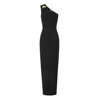 Elisabetta Franchi Red Carpet Milano Knit Avondjurk - Dames - Avondkleed - Zwart - M - Kleedjes