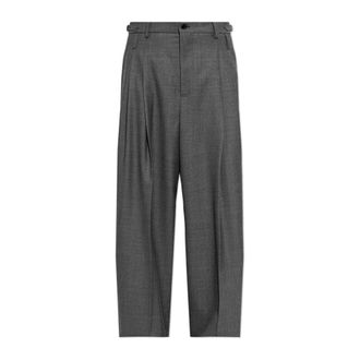 Dolce & Gabbana Wolbroek met persvouw - Heren - Broeken - Grijs - Maat: M Wol