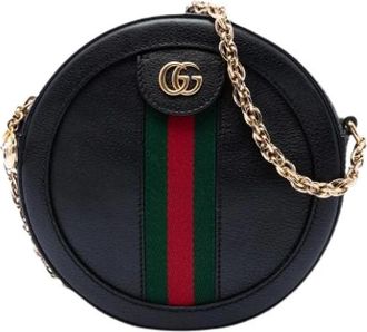 Gucci Pre-owned Borsa a tracolla in pelle con Web vintage - - Pre-owned - Donna - Nero - ONE SIZE