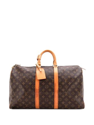 Louis Vuitton Keepall Bag Monogram Canvas 45 satchel - Bruin