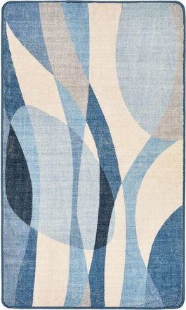 Gino Falcone Alfombra de ba&ntilde;o mullida - azul multi 70x120 cm