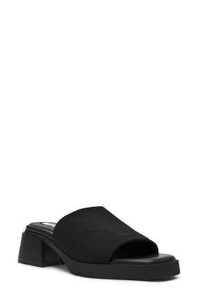 Steve Madden Lucee Platform Slide Sandal in Black at Nordstrom, Size 6.5