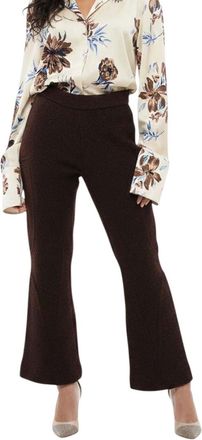 Jil Sander Dark Brown Flared Pants