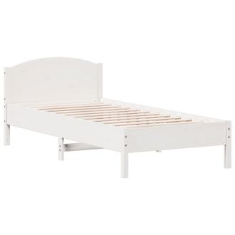vidaXL Vidaxl - Estructura De Cama Sin Colch&oacute;n Madera De Pino Blanca 90x200 Cm