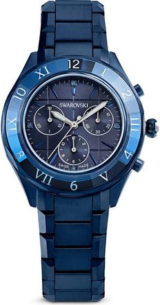 Swarovski Dextera Chronograph Bracelet Watch, 40mm in Blue at Nordstrom