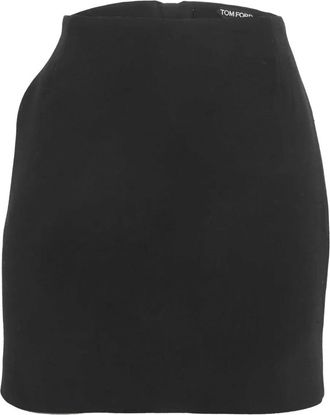 Tom Ford Wollen mini-rok - Zwart
