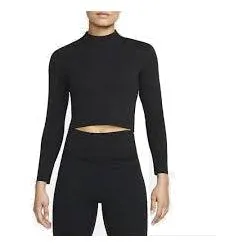 Nike (WMNS) Nike Swoosh Long Sleeve Yoga T-Shirt Black DR2204-010
