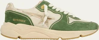 Golden Goose Running Sole Mixed Leather Sneakers