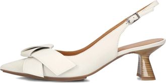 Lodi Schoenen, Dames, Wit, 37 EU, Katoen, Elegante Kal 5307 Slingbacks voor Vrouwen