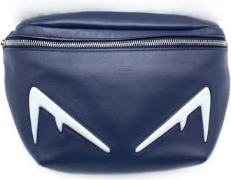 Fendi Pre-owned Belt Bags, female, Blue, Size: ONE SIZE Pre-owned Leather fendi-bags