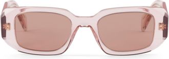 Prada Symbole sunglasses - women - Acetate - One Size - Pink