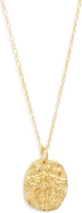 Monica Vinader Sisterhood Pendant Necklace in 18Ct Gold Vermeil at Nordstrom