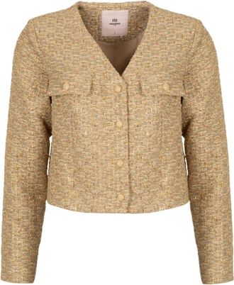 Freebird by Steven Larissa Jack in Goud - Dames - Blazers - Geel - M - Jassen