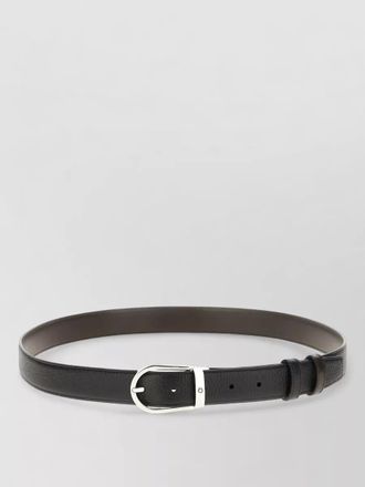 Montblanc leather reversible belt adjustable length detail