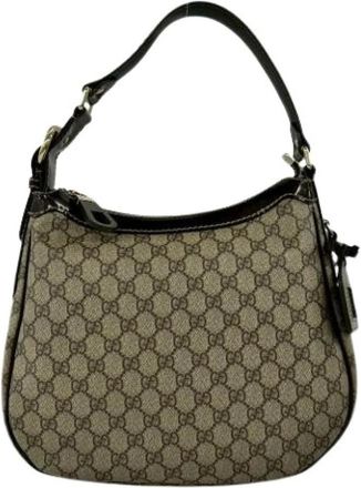Gucci Pre-owned Shoulder Bags, female, Brown, Size: ONE SIZE Pre-owned Vintage Shoulder Tote