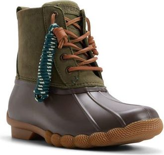 Sperry Top-Sider Saltwater Waterproof Rain Boot in Olive at Nordstrom, Size 10