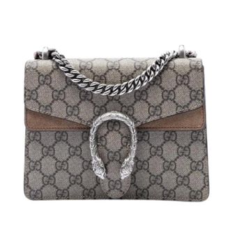 Gucci Pre-owned Dionysus Crossbody Bag - Dames - Pre-owned - Beige - Maat: ONE Size Leer