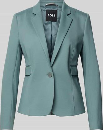 HUGO BOSS Slim Fit Blazer aus Viskose-Mix Modell JIA14 in Mint, Gr&ouml;&szlig;e 34