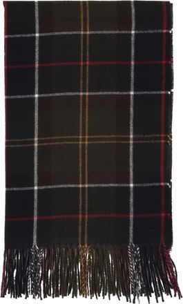 Barbour Stanway Tartan Sjaal - unisex - Wintersjaals - Groen - ONE Size - Polyester - Accessoires