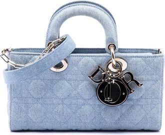 Dior Pre-owned Dior Medium Denim Cannage Lady D Joy Satchel Ladies RM1M409J45HINAQO