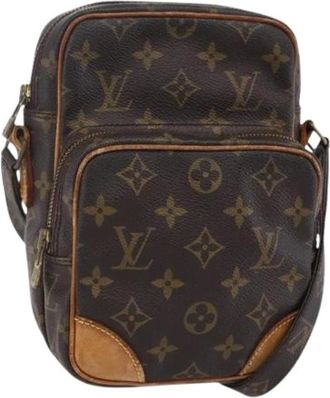 Louis Vuitton Pre-owned Cross Body Bags, female, Brown, Size: ONE SIZE Pre-owned Canvas Cross Body Bag