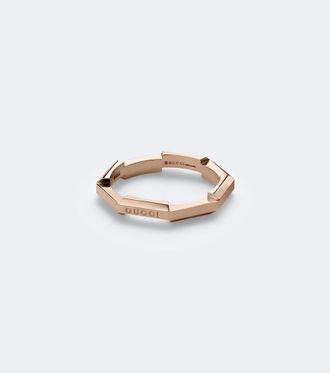 Gucci Anillo Link To Love en oro rosa de 18 ct