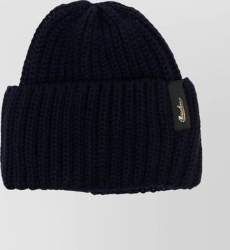 Borsalino knit hat folded cuff