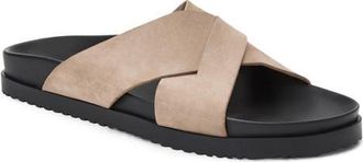 Bruno Magli Bologna Slide Sandal in Sand Nubuck at Nordstrom, Size 11.5
