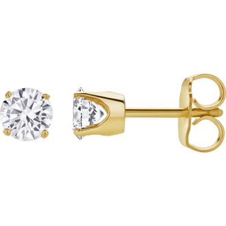 LuvMyJewelry Seraph 1 Ct TW Lab Grown Round Diamond Studs 14K Gold Earrings in 14K Yellow Gold at Nordstrom