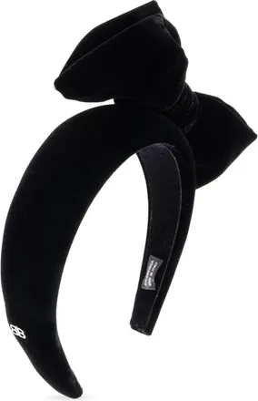 Balenciaga Hair Accessories, female, Black, Size: ONE SIZE Headband with decorative bow