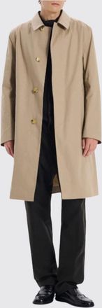 Mackintosh Single-Breasted Polyester Trench Coat with Classic Collar