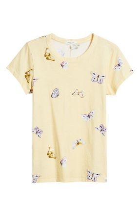 Rag & Bone Tammy Butterfly Pima Cotton T-Shirt at Nordstrom, Size X-Small
