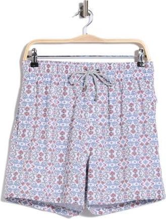 Vintage Summer Swimwear Tile Volley Swim Shorts in Brown at Nordstrom Rack, Size Xx-Large
