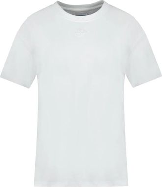 3.Paradis 3p Geborduurd T-shirt - Dames - T-shirts - Wit - XS - Katoen - Tops