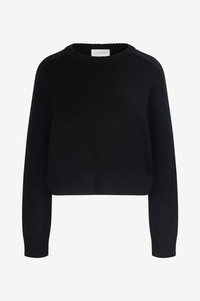 Loulou Studio Rundhalspullover aus Wolle und Kaschmir Bruzzi