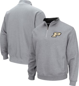 Colosseum Mens Colosseum Heathered Gray Purdue Boilermakers Tortugas Team Logo Quarter-Zip Jacket in Heather Gray at Nordstrom, Size Xx-Large