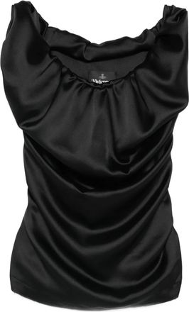 Vivienne Westwood Top drappeggiato Ginnie - Nero