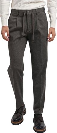 Yes-Zee Pantalones de Traje con Pinzas - Trousers - Hombre - Gris - 2XL