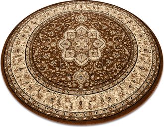 RugsX Rugsx - Alfombra Royal Adr Circulo Modelo 521 Marr&oacute;n Brown Circulo 120 Cm