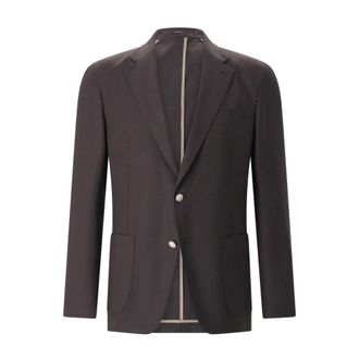 Windsor Americana Shaped-Fit Giro - Jackets - Hombre - Marr&oacute;n - M
