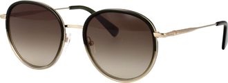 Longchamp Womens Sunglasses Lo176s Gold Metal